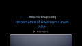 [Weekly Msg] Importance of Awareness in an Alim | H.I. Amin Rastani | 08 November 2013 | English